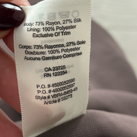 Aritzia Wilfred Trompette Trapeze Velvet Mini Purple Dress - Picture 6 of 11